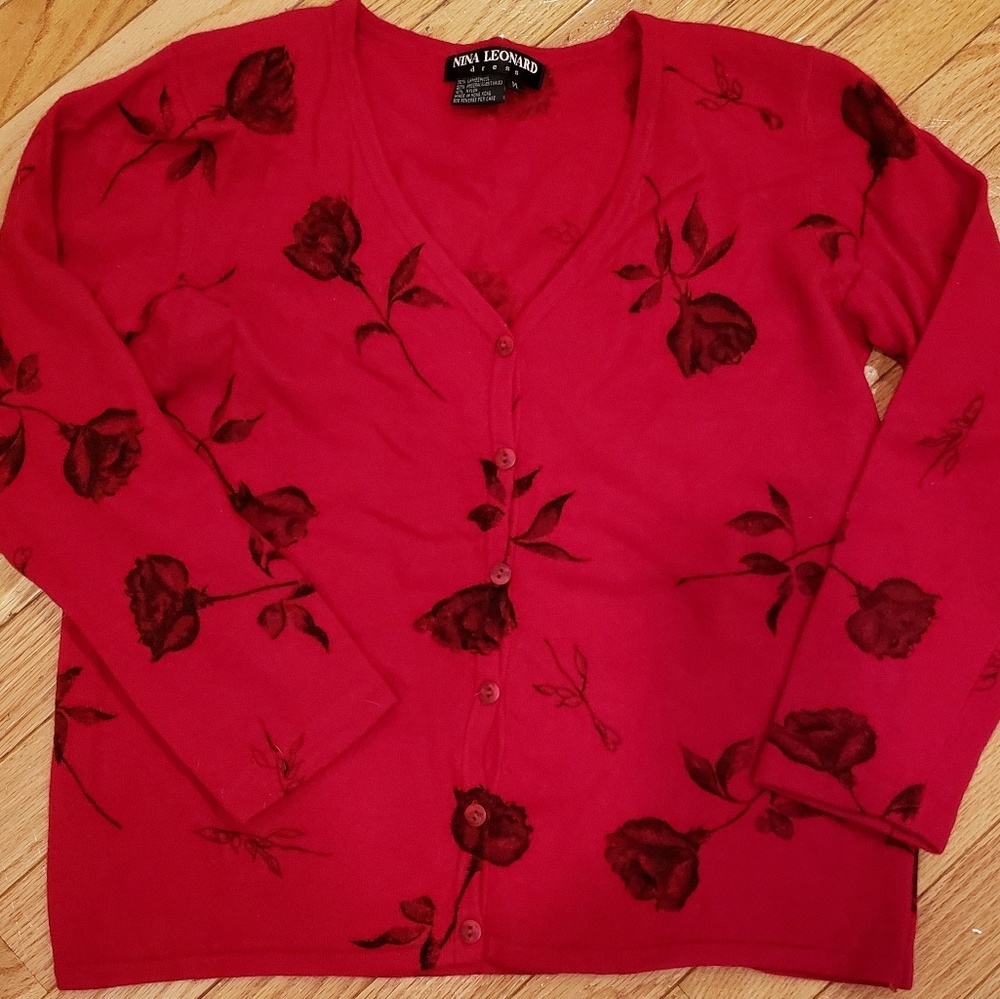 Nina Leonard Cardigan